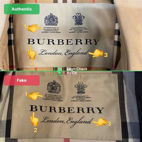 how to tell if it's fake burberry|burberry trench authenticity check.